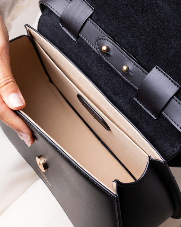 Maison Rinceau MAISON RINCEAU | Le Sac Mona Noir - Sac bandoulière en cuir